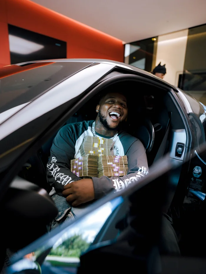 KJ in the Ferrari