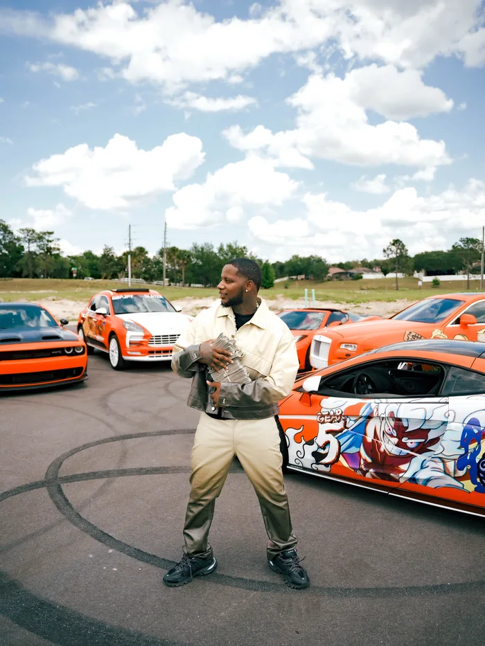 KJ with the McLaren